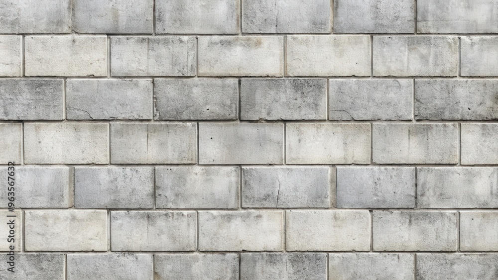 Fototapeta premium Seamless background and texture of a concrete block wall