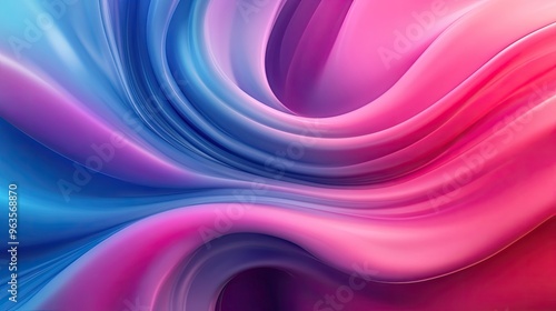 Elegant abstract swirl in blue and pink hues, evoking a sense of motion and fluidity for creative projects.