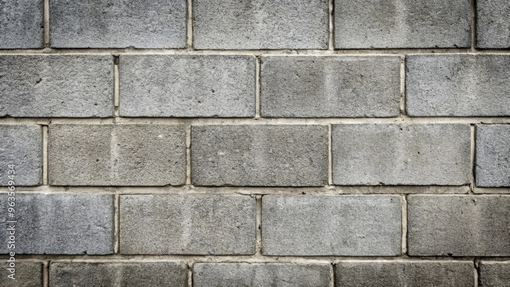 Close-up texture of a cinderblock wall, perfect for backgrounds in design projects Close-up texture of a cinderblock wall, perfect for backgrounds in design projects