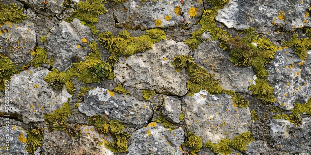 Natural Stone and Moss Abstract Texture. AI generated illustration Natural Stone and Moss Abstract Texture. AI generated illustration