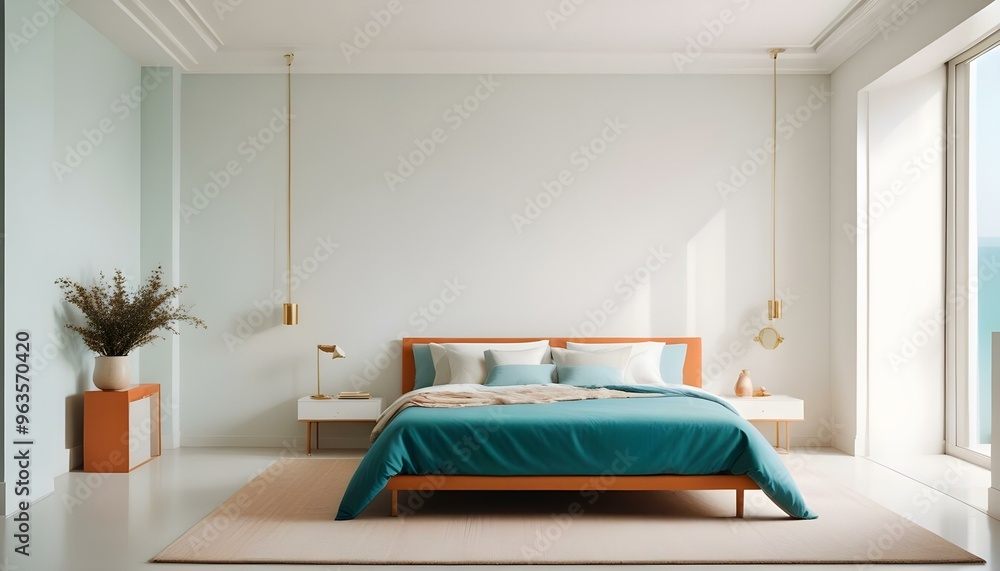 Photo interior modern design room 3d illustration Photo interior modern design room 3d illustration