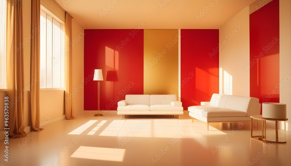 Photo interior modern design room 3d illustration Photo interior modern design room 3d illustration