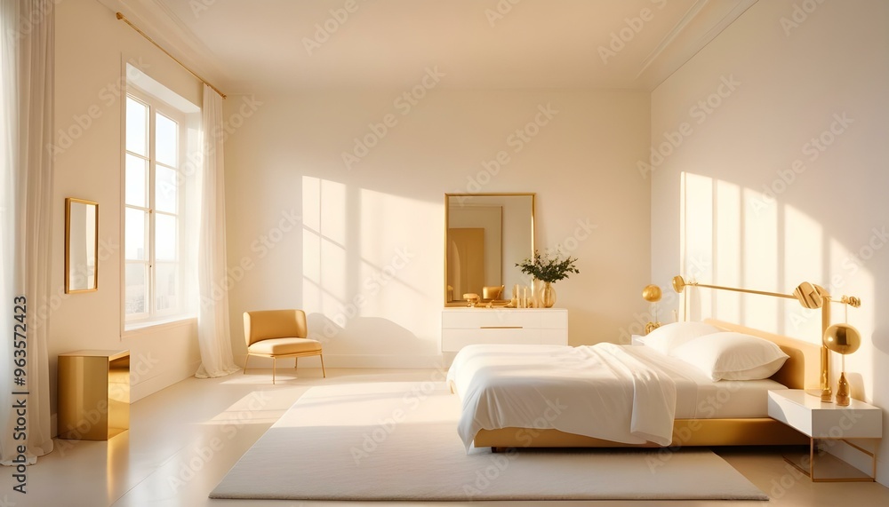 Photo interior modern design room 3d illustration Photo interior modern design room 3d illustration