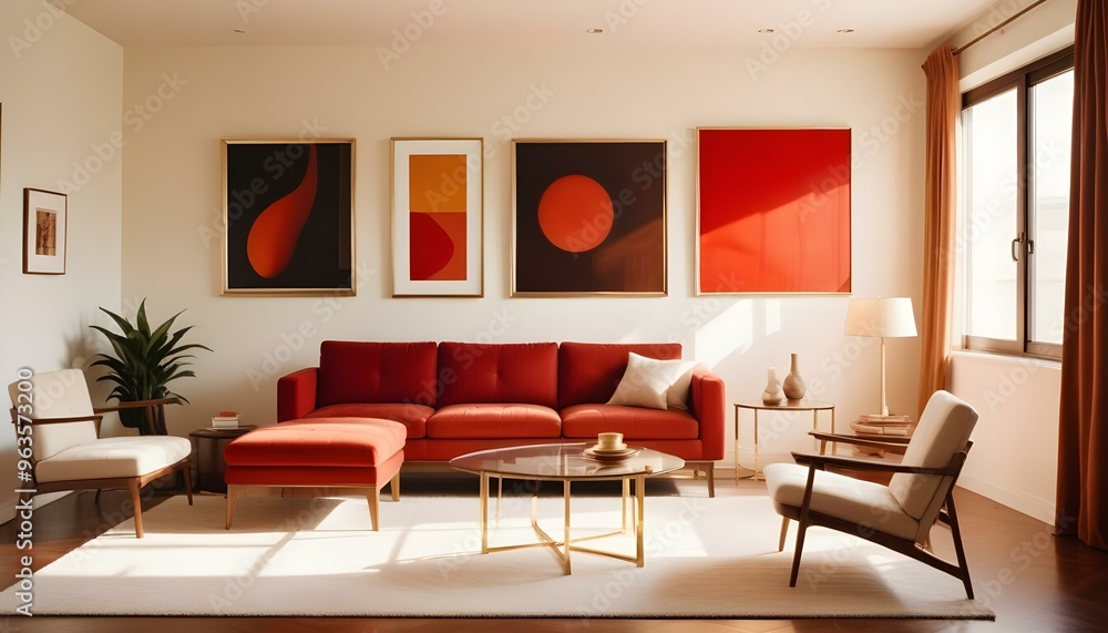 Photo interior modern design room 3d illustration Photo interior modern design room 3d illustration