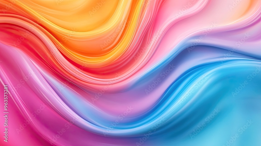 Vibrant and fluid abstract background showcasing colorful waves and flowing patterns in orange, pink, and blue hues. Vibrant and fluid abstract background showcasing colorful waves and flowing patterns in orange, pink, and blue hues.