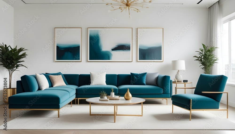 Photo interior modern design room 3d illustration Photo interior modern design room 3d illustration