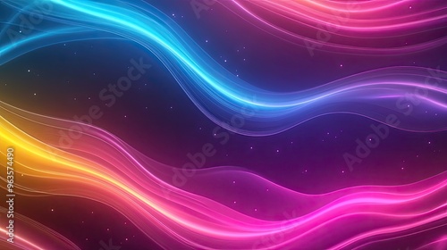 Vibrant light waves in various colors create a dynamic and captivating backdrop, perfect for modern designs and digital projects.