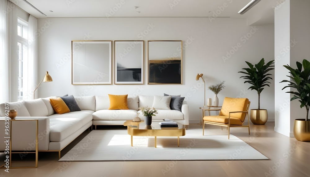Photo interior modern design room 3d illustration Photo interior modern design room 3d illustration