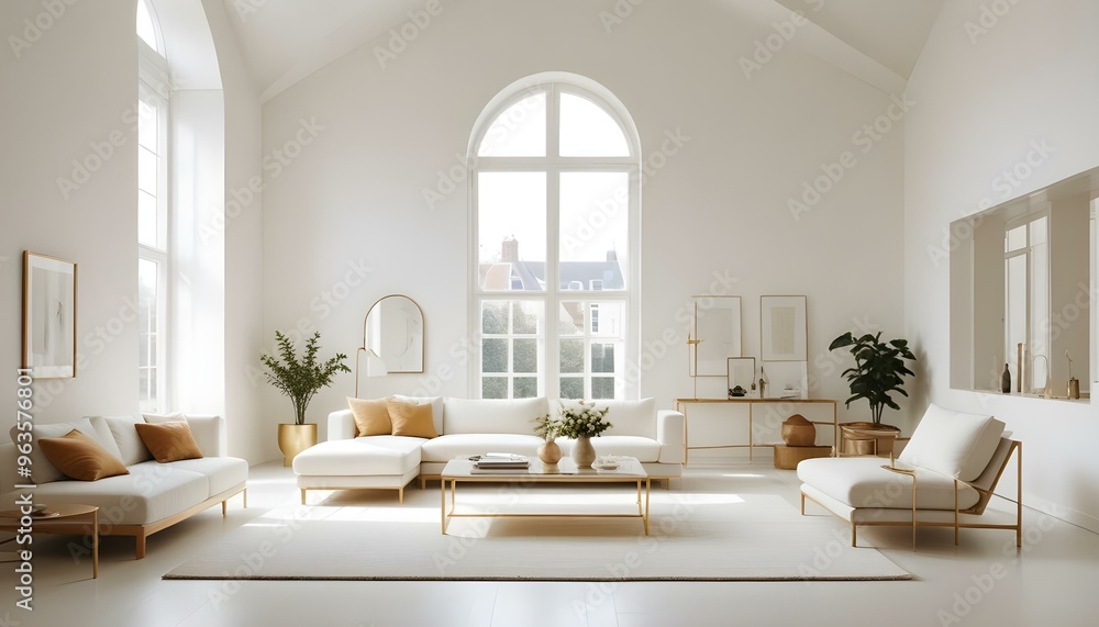 Photo interior modern design room 3d illustration Photo interior modern design room 3d illustration