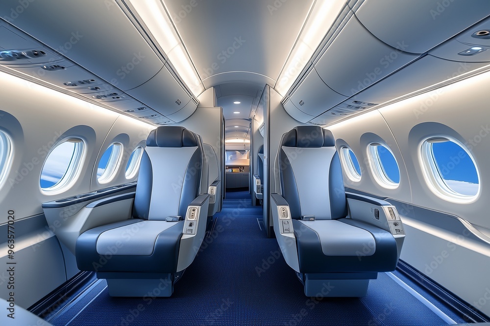 Fototapeta premium inside domestic Jet Business