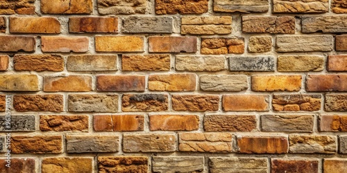 Close-up of a weathered stone brick wall texture