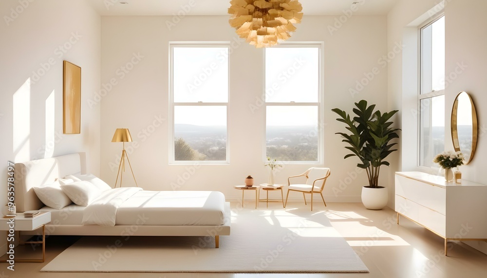 Photo interior modern design room 3d illustration Photo interior modern design room 3d illustration