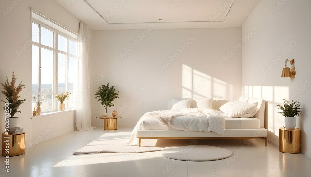 Photo interior modern design room 3d illustration Photo interior modern design room 3d illustration