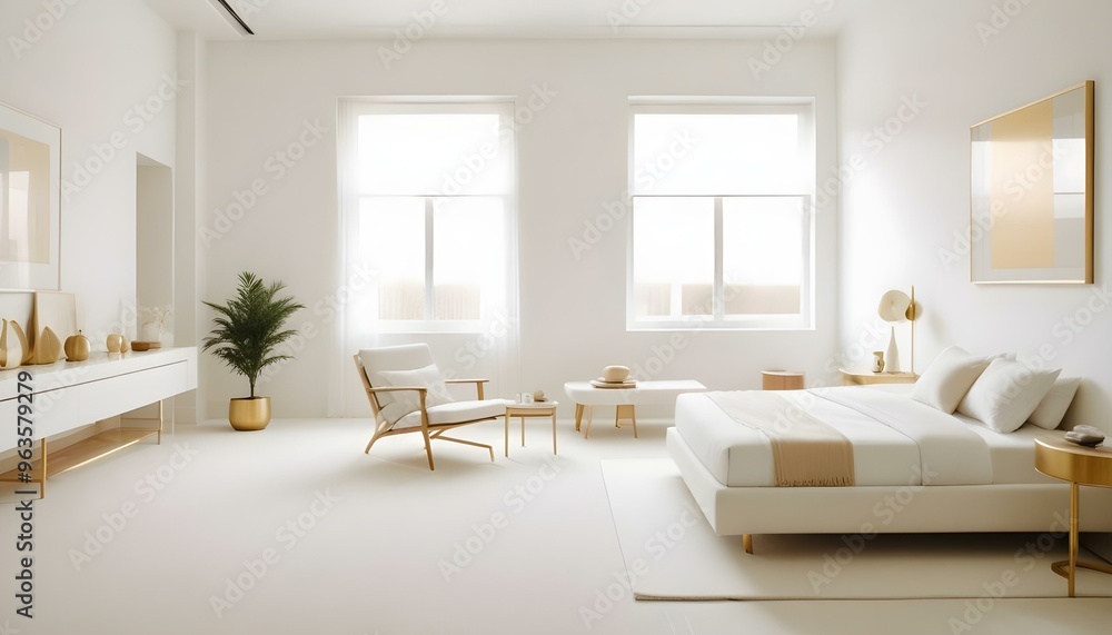 Photo interior modern design room 3d illustration Photo interior modern design room 3d illustration