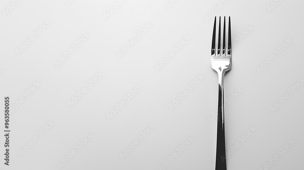 A slightly enlarged, high-definition image of a vibrant, colorful fork isolated on a pure white background. A slightly enlarged, high-definition image of a vibrant, colorful fork isolated on a pure white background.