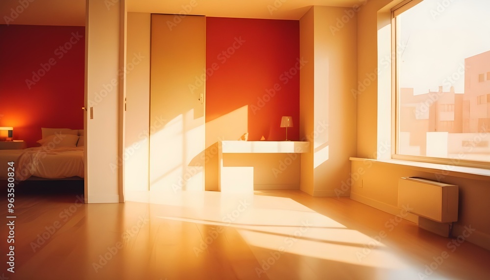 Photo interior modern design room 3d illustration Photo interior modern design room 3d illustration