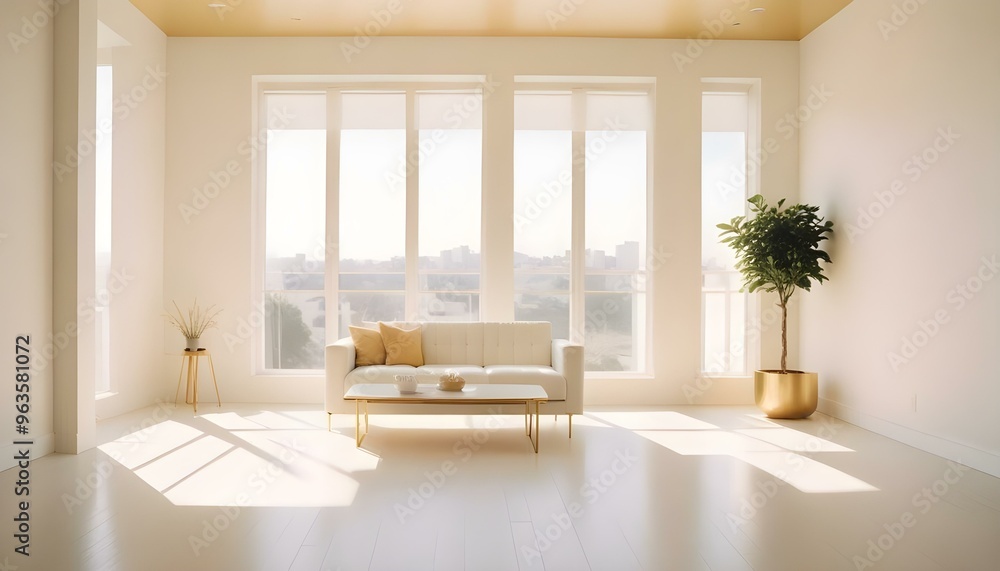 Photo interior modern design room 3d illustration Photo interior modern design room 3d illustration