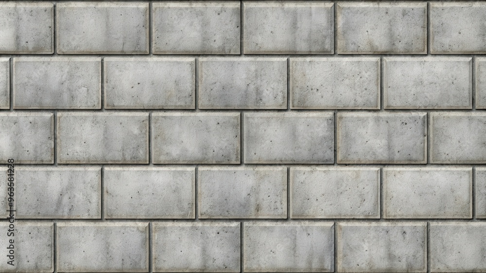 Seamless texture of concrete tile cinder block wall cladding with a bump effect Seamless texture of concrete tile cinder block wall cladding with a bump effect