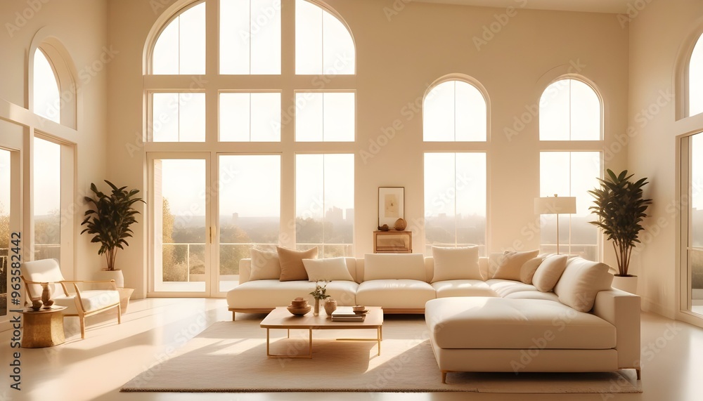 Photo interior modern design room 3d illustration Photo interior modern design room 3d illustration