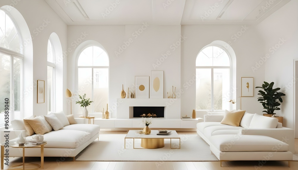 Photo interior modern design room 3d illustration Photo interior modern design room 3d illustration