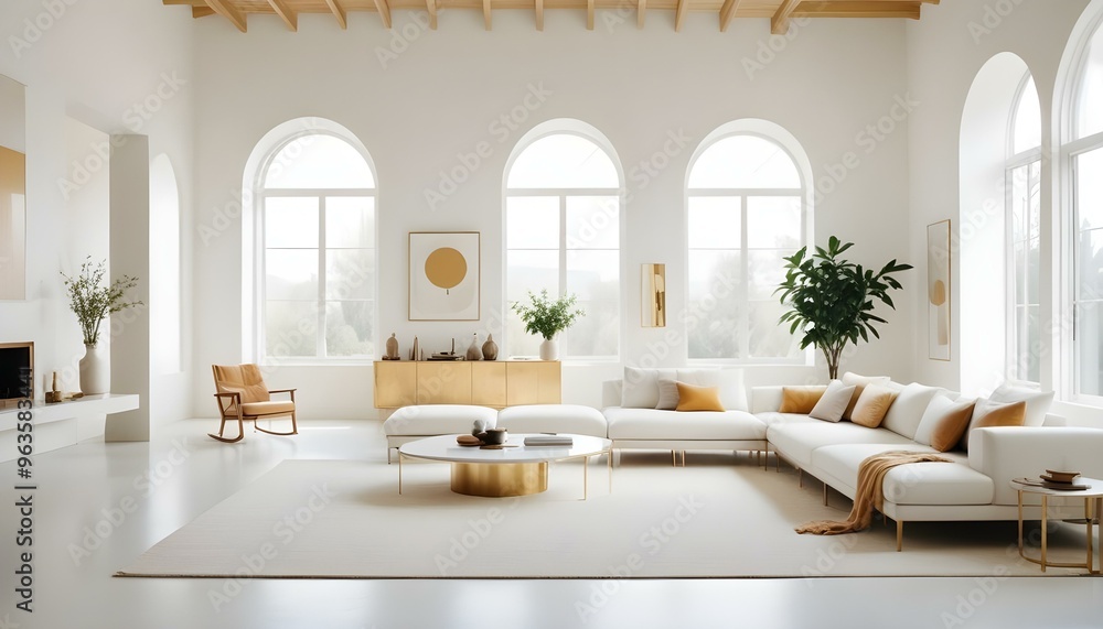 Photo interior modern design room 3d illustration Photo interior modern design room 3d illustration