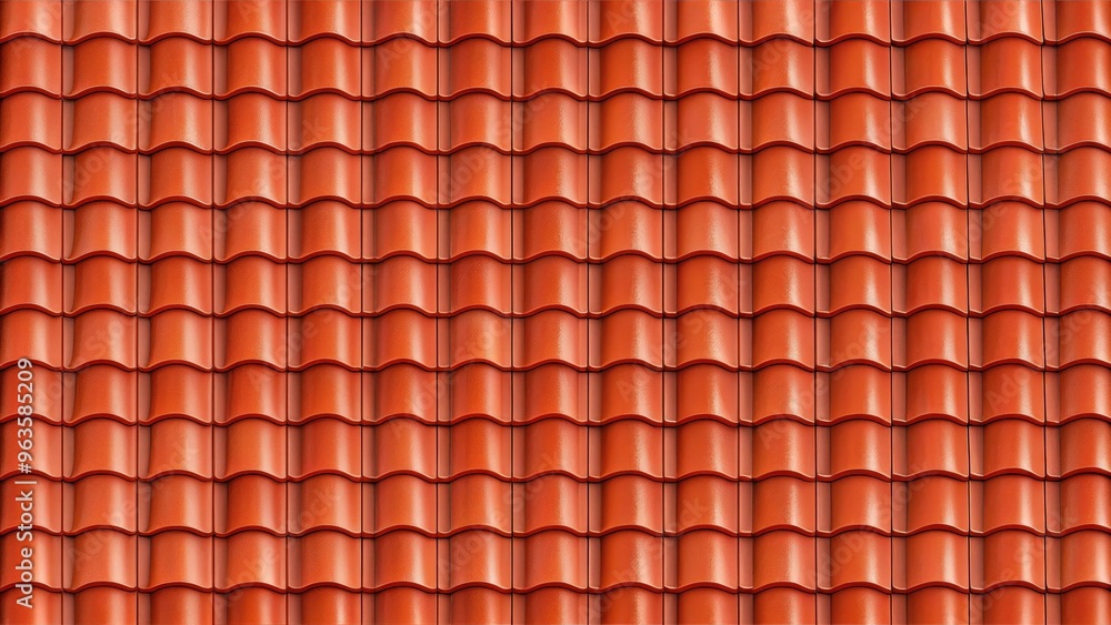 Seamless pattern of red roof tiles Seamless pattern of red roof tiles