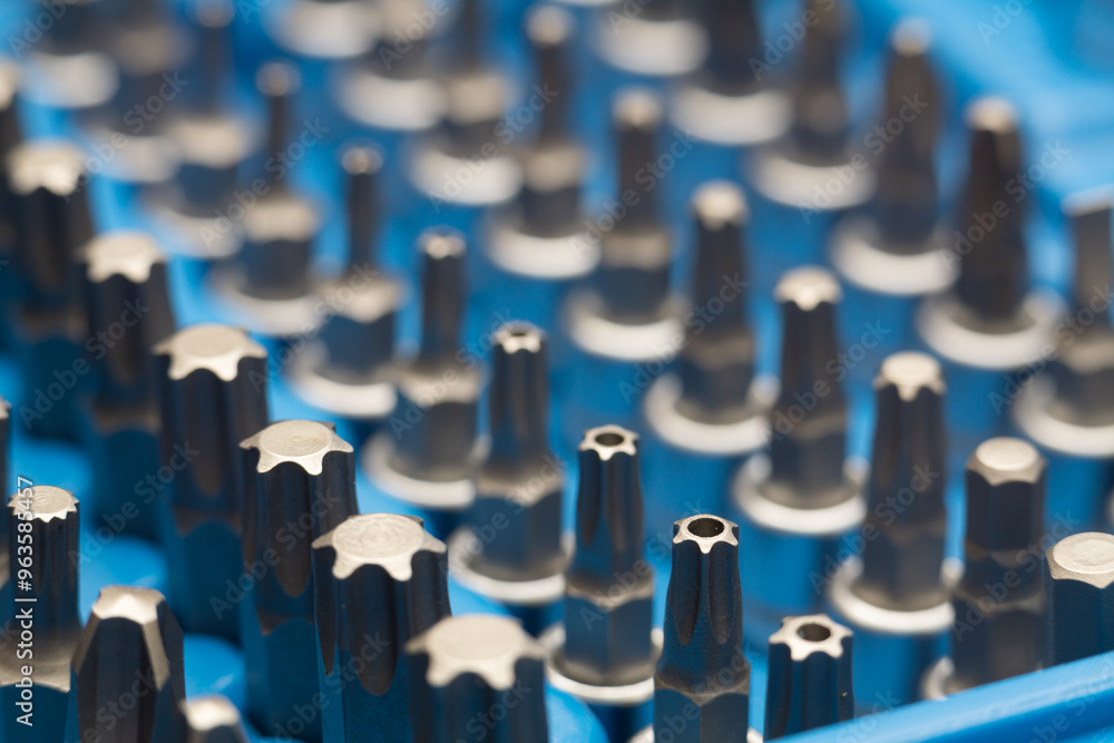 Obraz premium Socket wrench toolbox isolated on white background 