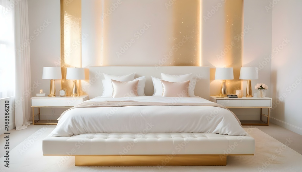 Photo interior modern design room 3d illustration Photo interior modern design room 3d illustration