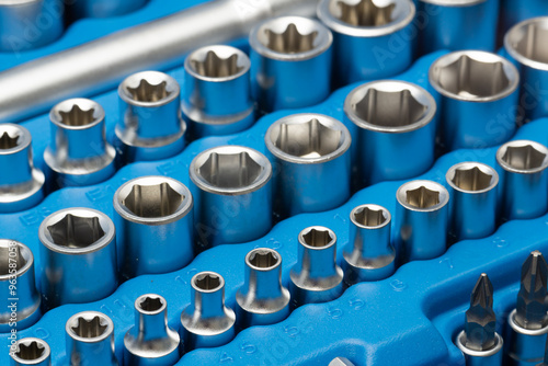 hex socket set, close up photo