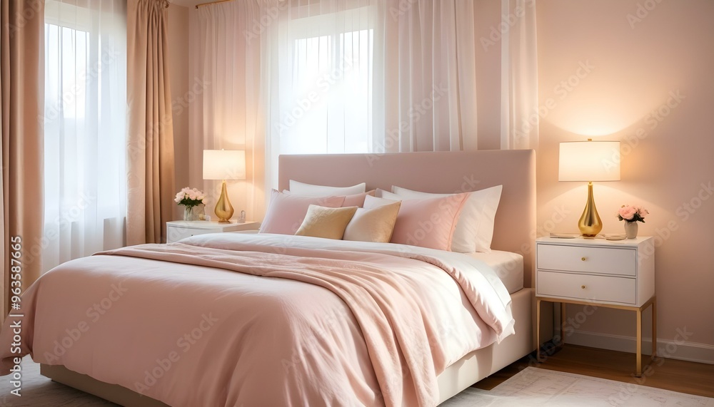 Photo interior modern design room 3d illustration;