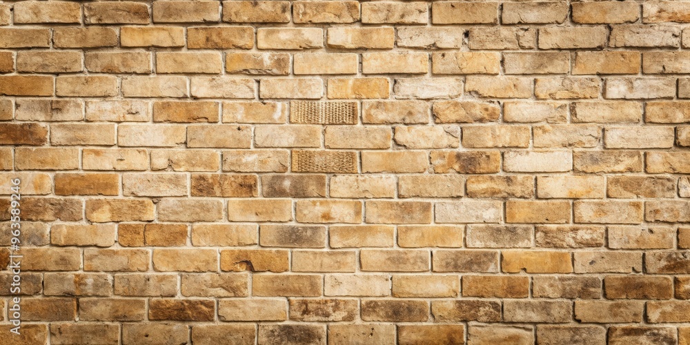Beige grunge brick wall texture background with rough surface and worn-out look Beige grunge brick wall texture background with rough surface and worn-out look