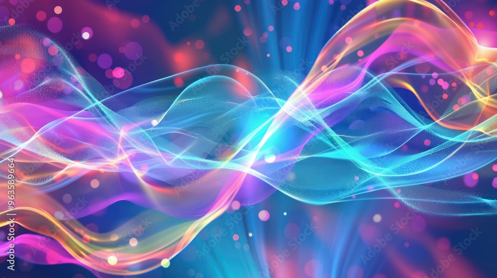 Abstract Wavy Pattern with Vibrant Colors Abstract Wavy Pattern with Vibrant Colors