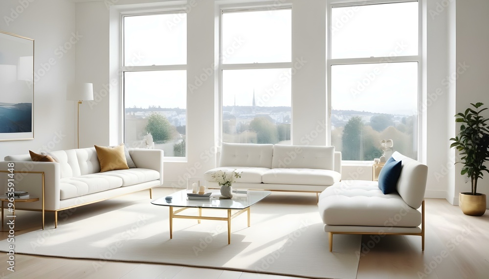 Photo interior modern design room 3d illustration; Photo interior modern design room 3d illustration;