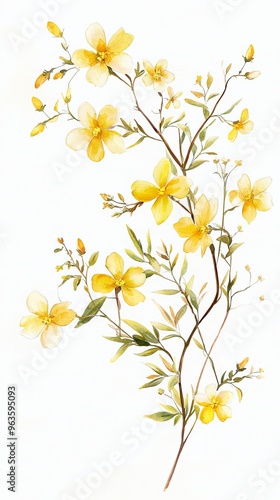 Watercolor floral background