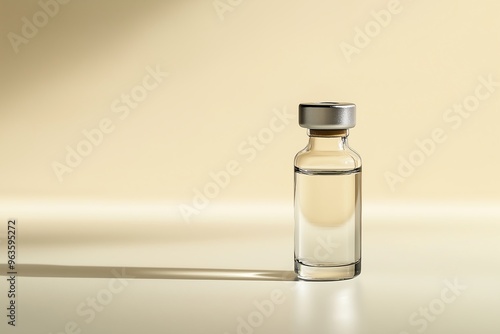 Minimalist Medical Vial in Soft Lighting