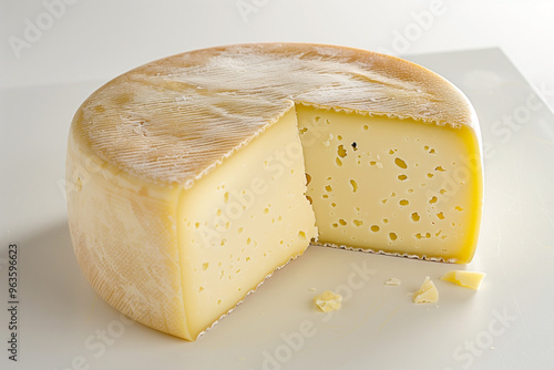  Tilsiter, light yellow semi-hard cheese photo