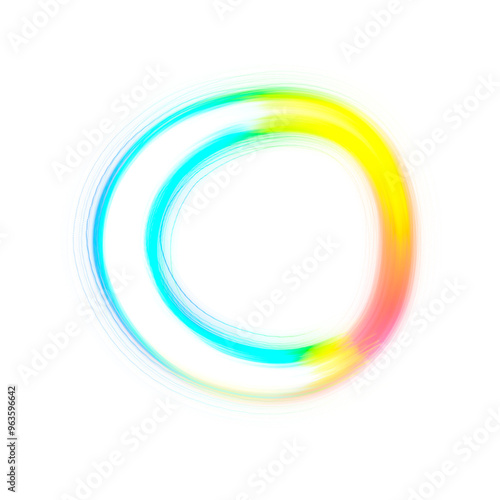 glowing circle. neon ring transparent png