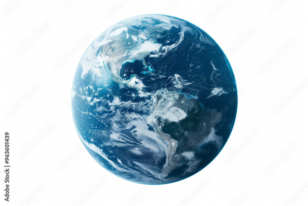 blue planet Earth isolated on white background blue planet Earth isolated on white background