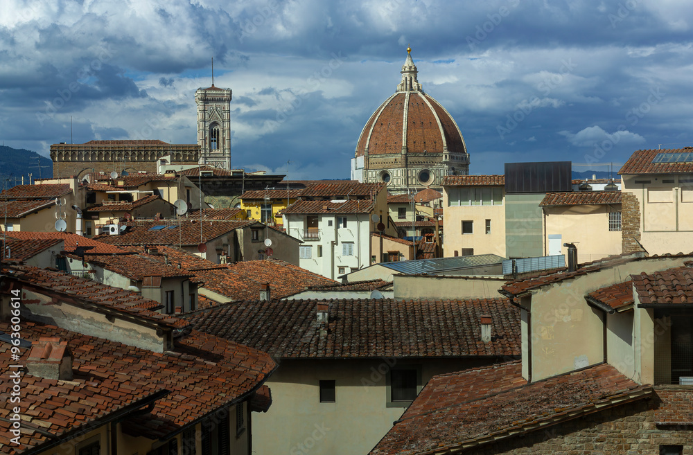 A rooftop view of Florence