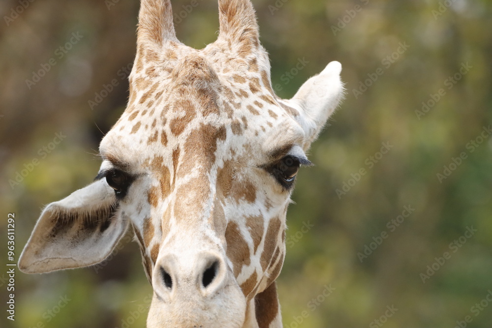 his majestic photograph captures a giraffe standing tall in its natural savanna habitat. The giraffe's long neck and distinctive patterned coat are beautifully highlighted against the vast, open lands his majestic photograph captures a giraffe standing tall in its natural savanna habitat. The giraffe's long neck and distinctive patterned coat are beautifully highlighted against the vast, open lands