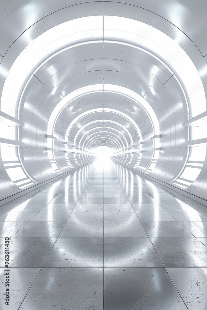 sharp photo of an empty white 3D room featuring abstract light space technology elements. sharp photo of an empty white 3D room featuring abstract light space technology elements.