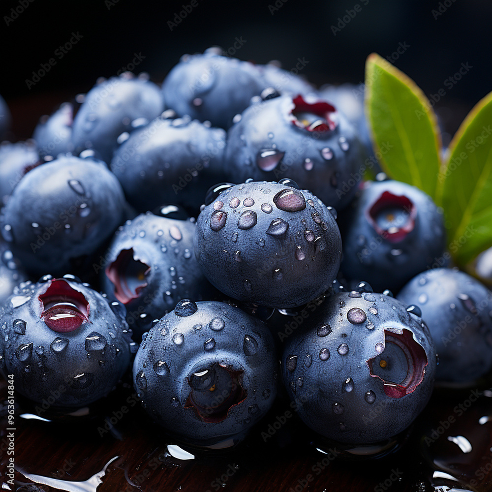 Fresh Blueberry seamless background generative ai Fresh Blueberry seamless background generative ai