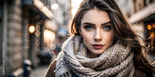 Wallpaper Mural portrait of a woman in the city Torontodigital.ca