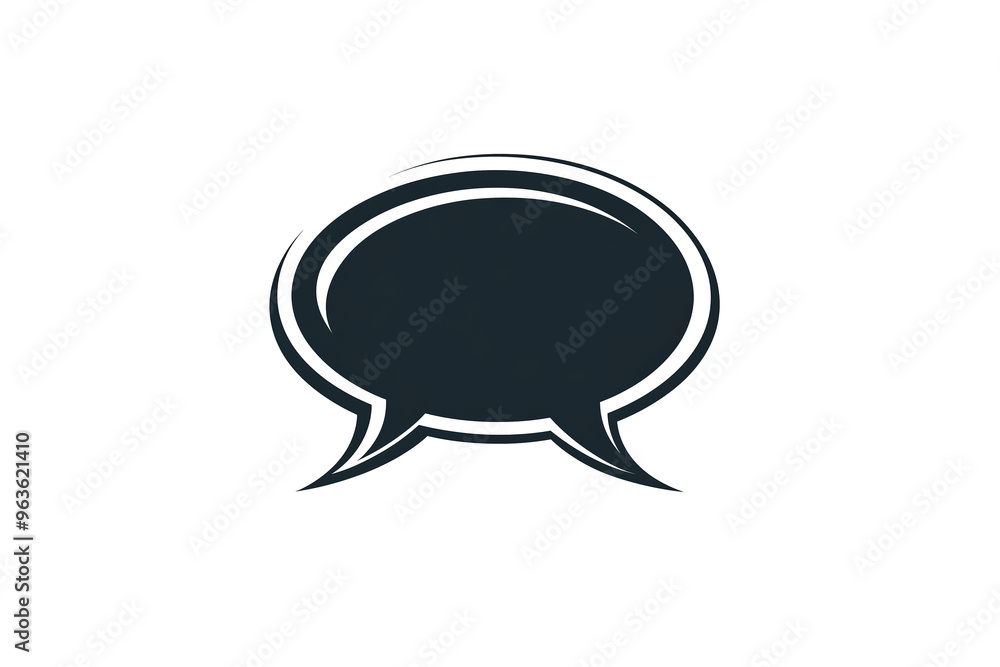 A minimalist black and white speech bubble icon featuring an ellipsis, representing communication or a conversation pause. A minimalist black and white speech bubble icon featuring an ellipsis, representing communication or a conversation pause.