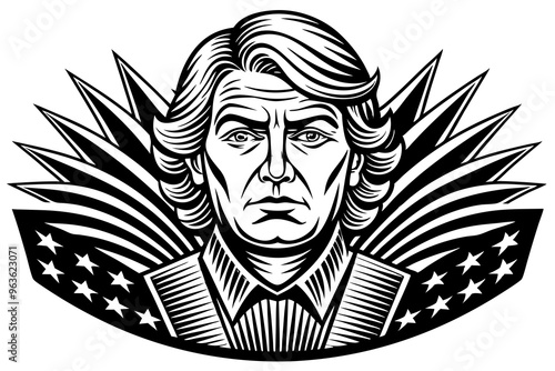 Veterans Day, a mature man with intelligent, wise eyes, a patriot, a humanist, AI Generation