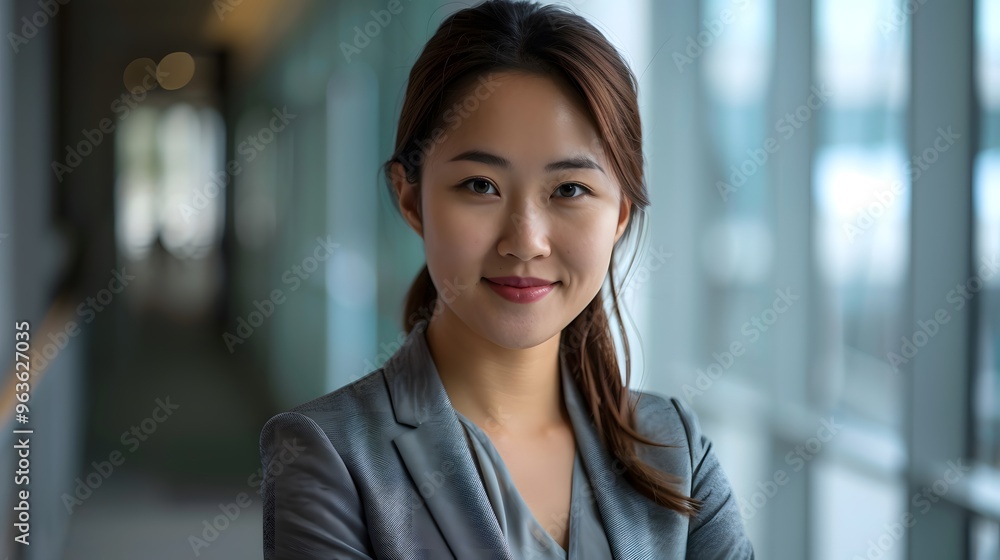 Portrait of a beautiful smiling Asian business woman Portrait of a beautiful smiling Asian business woman