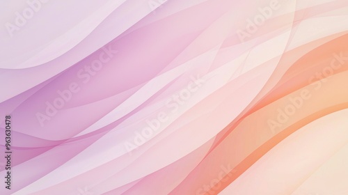 Smooth elegant pink and orange gradient color abstract background with flowing wavy lines creating a sense of movement and fluidity