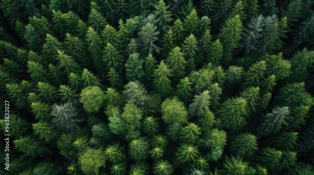 A breathtaking aerial view of a lush forest, showcasing the vibrant green canopy of countless trees. A breathtaking aerial view of a lush forest, showcasing the vibrant green canopy of countless trees.