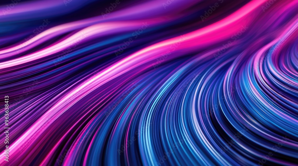 A colorful, wavy line pattern with a blue and purple hue. The image is abstract and has a futuristic feel to it A colorful, wavy line pattern with a blue and purple hue. The image is abstract and has a futuristic feel to it