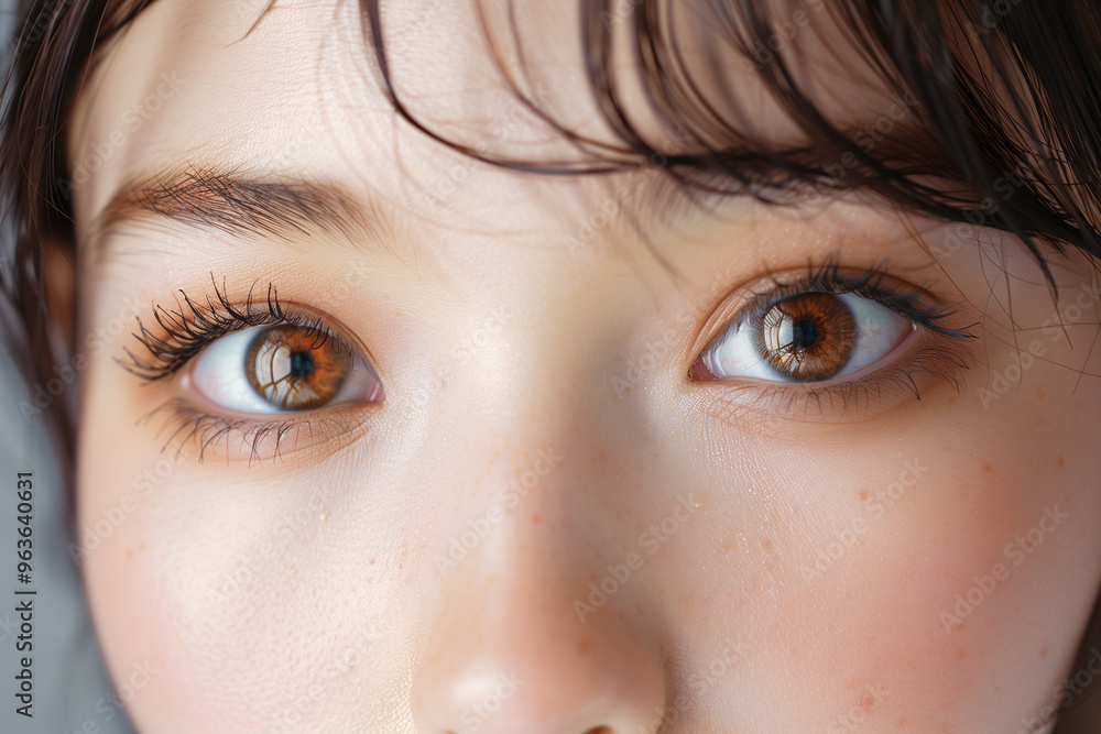 Obraz premium 繊細で美しい瞳が際立つポートレート